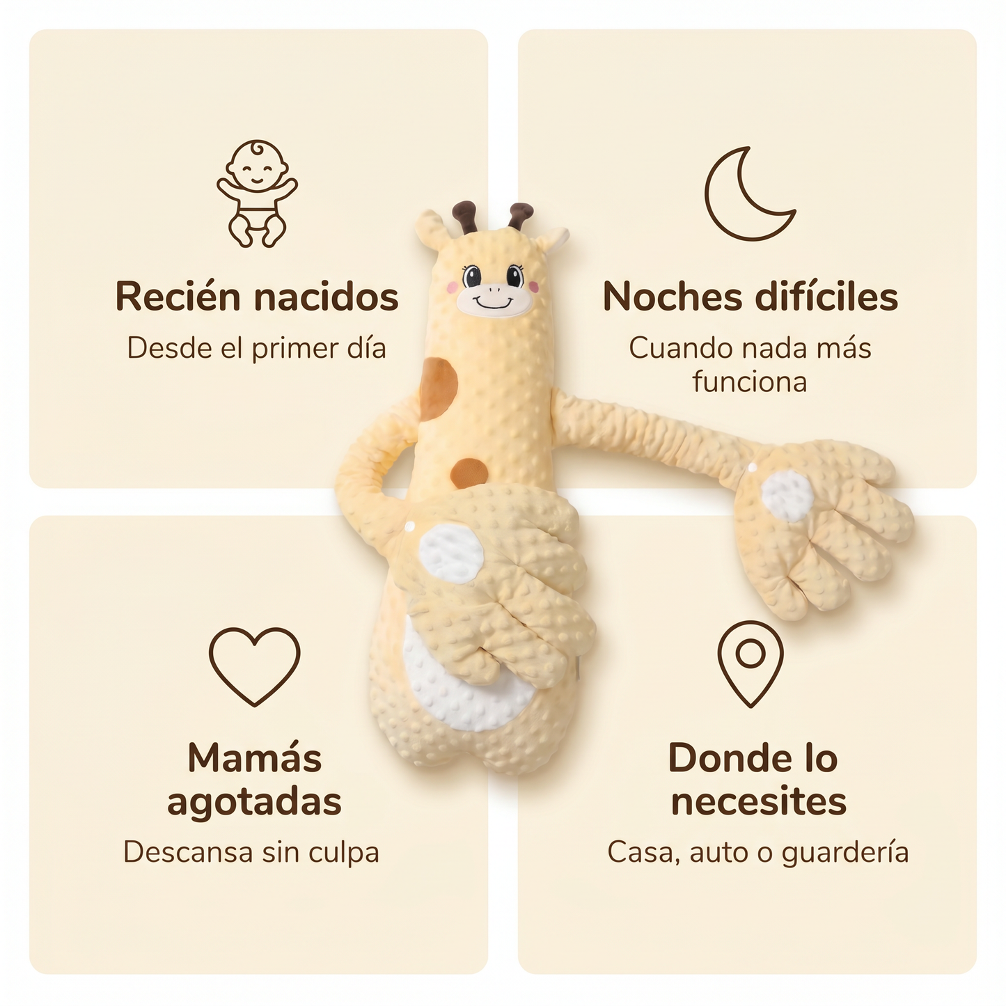 Peluche calmante bebés